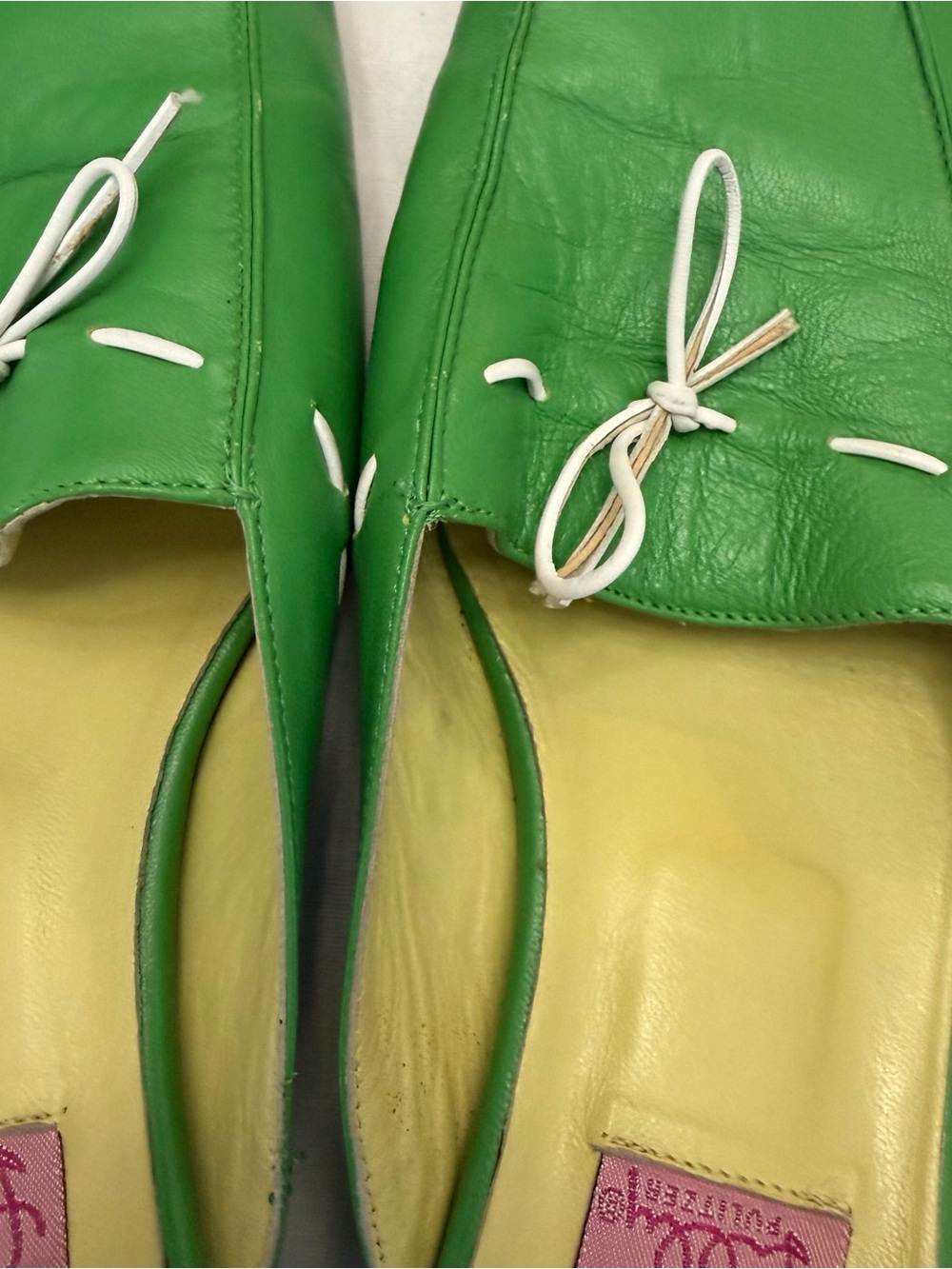 LILLY PULITZER Pink Leather Mule Slip ons 10 - Picture 3 of 10